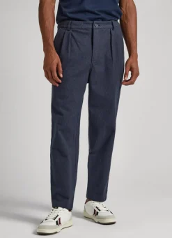 Men Pepe Jeans Herringbone Chino Trousers
