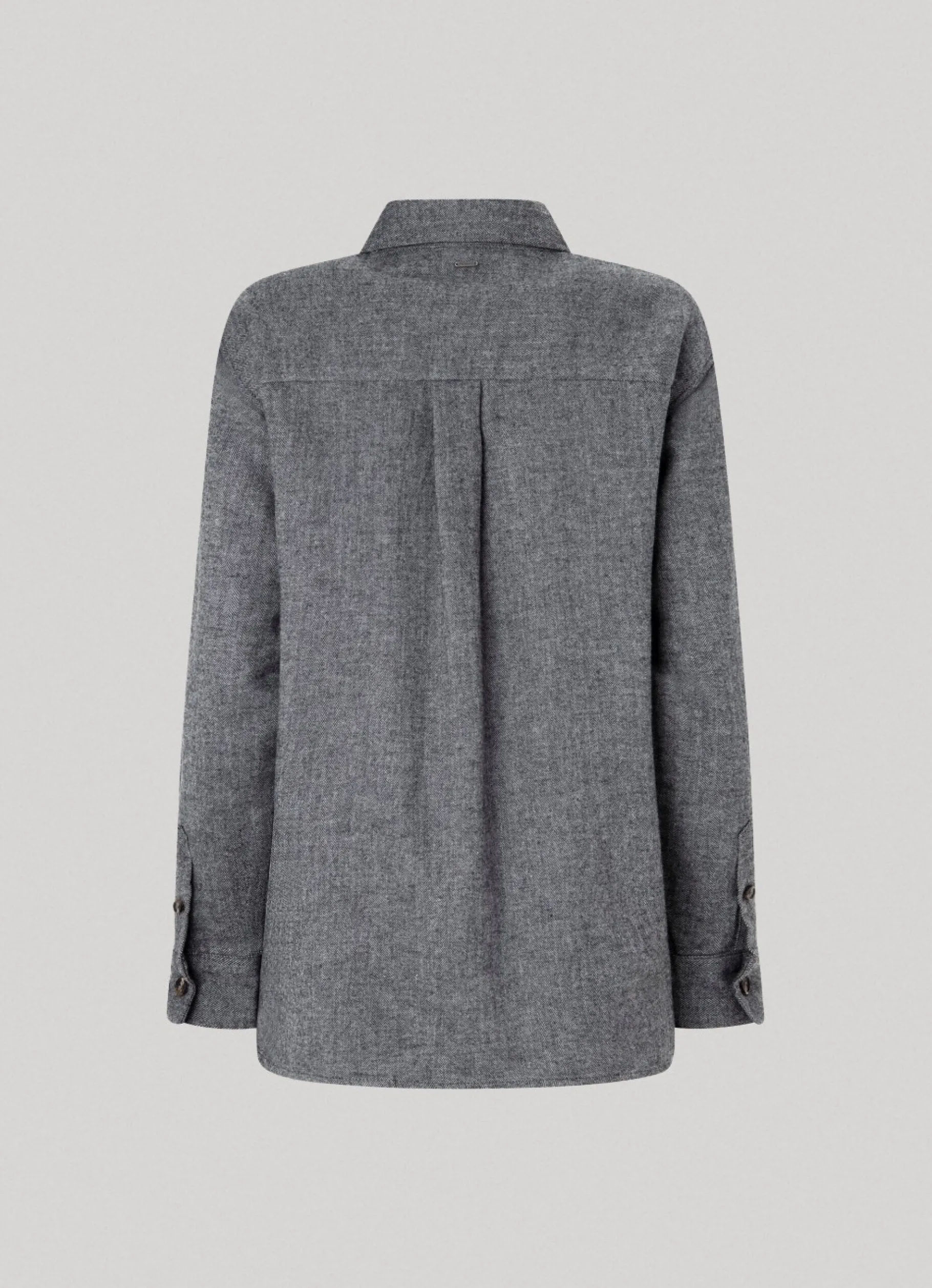 Women Pepe Jeans Herringbone Cotton Overshirt