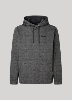 Men Pepe Jeans Herringbone Hooded Sweatshirt