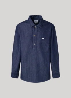 Men Pepe Jeans Herringbone Shirt