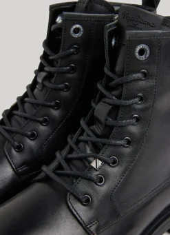 Men Pepe Jeans High Leather Boots