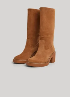 Women Pepe Jeans High Leg Suede Boots