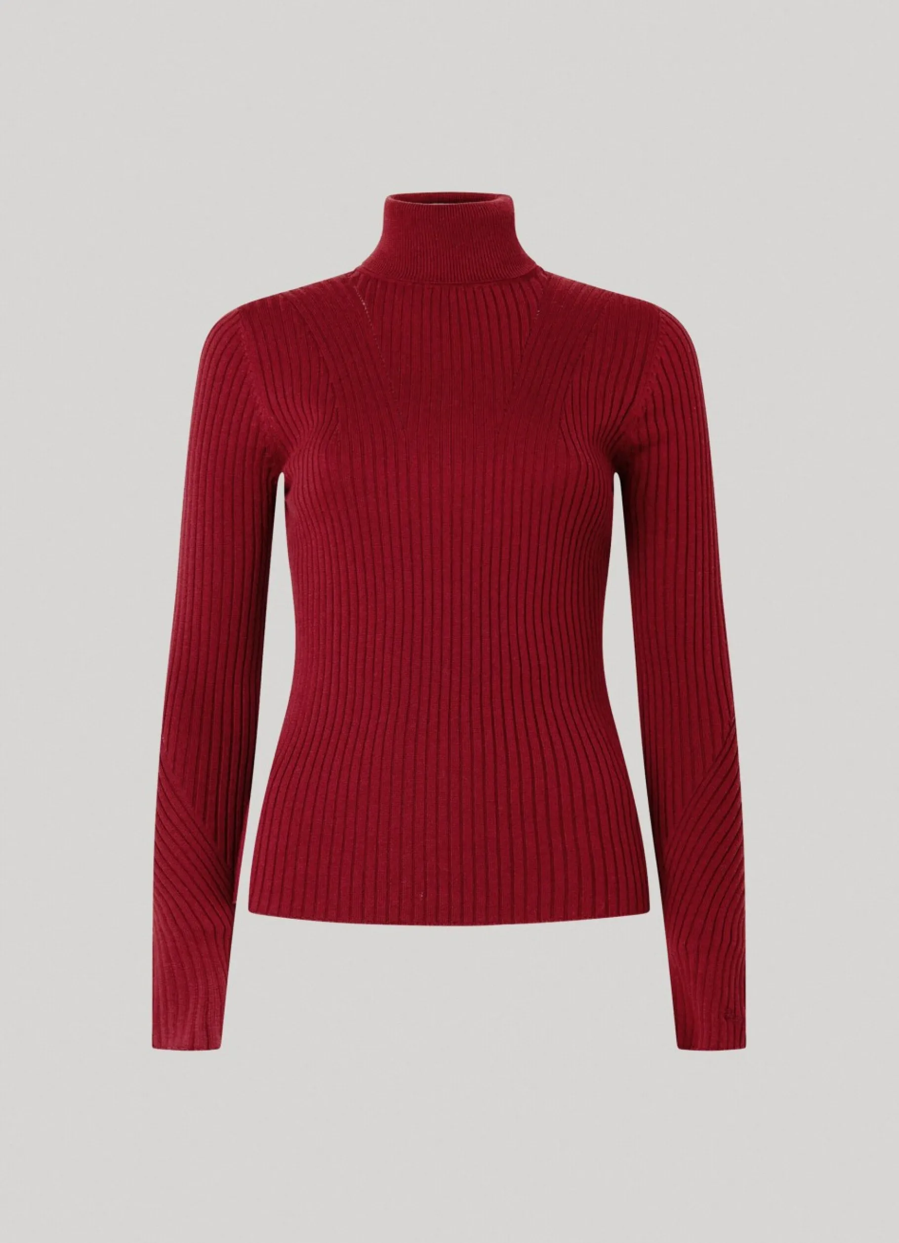 Women Pepe Jeans High Neck Ribbed Knit