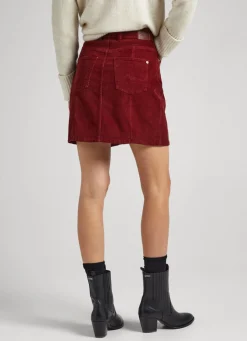 Women Pepe Jeans High Waist Corduroy Skirt