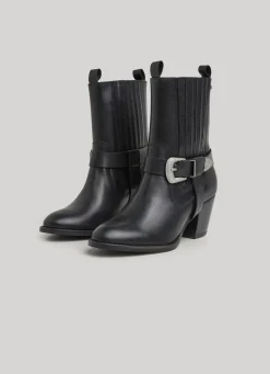 Women Pepe Jeans High-Heel Mid-Calf Boot