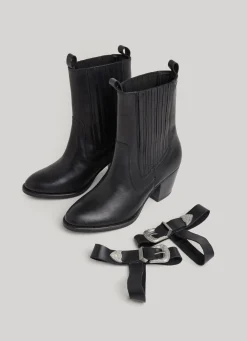 Women Pepe Jeans High-Heel Mid-Calf Boot