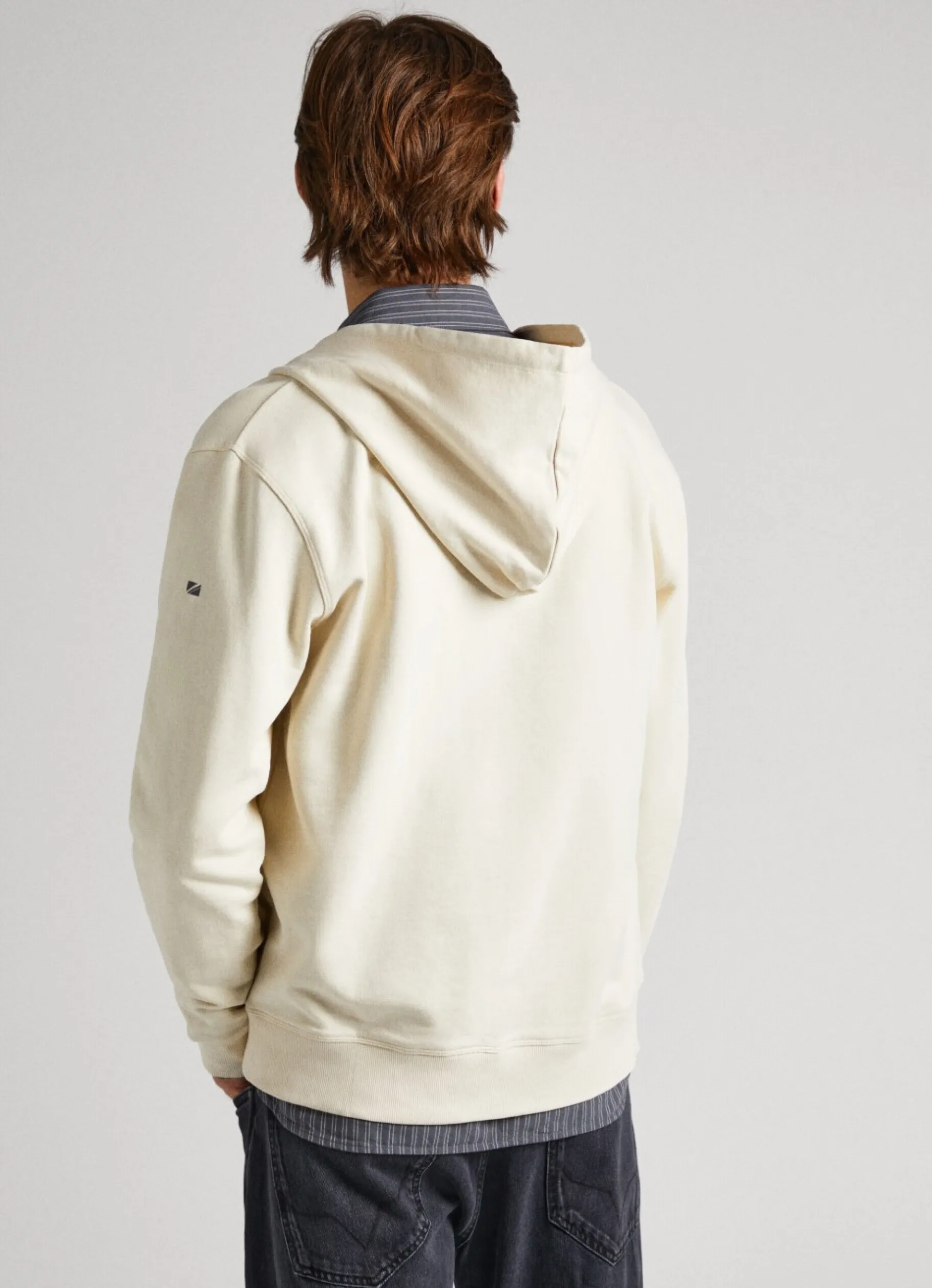 Men Pepe Jeans Hooded And Zipped Sweatshirt