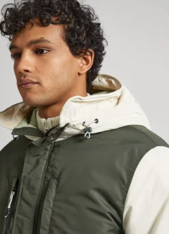 Men Pepe Jeans Hooded Colour Block Parka