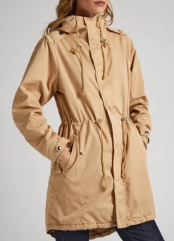 Women Pepe Jeans Hooded Cotton Parka