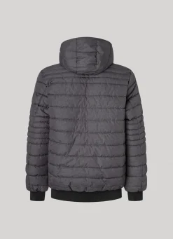 Men Pepe Jeans Hooded Marl Puffer Jacket