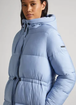 Women Pepe Jeans Hooded Puffer Jacket