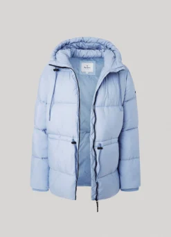 Women Pepe Jeans Hooded Puffer Jacket