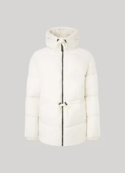 Women Pepe Jeans Hooded Puffer Jacket