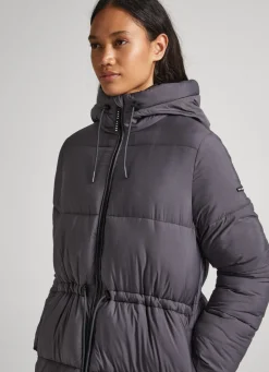 Women Pepe Jeans Hooded Puffer Jacket
