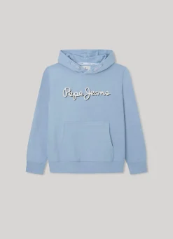 Boy Pepe Jeans Hoodie With 3D- Effect Logo