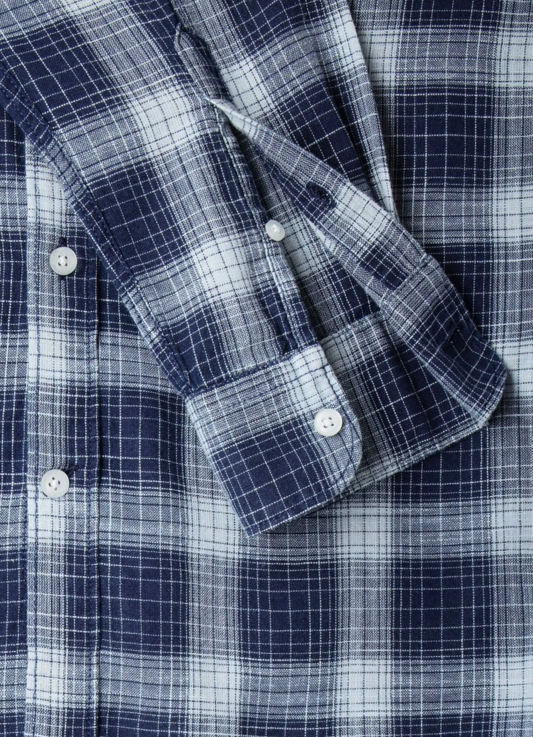 Men Pepe Jeans Indigo Checked Cotton Shirt