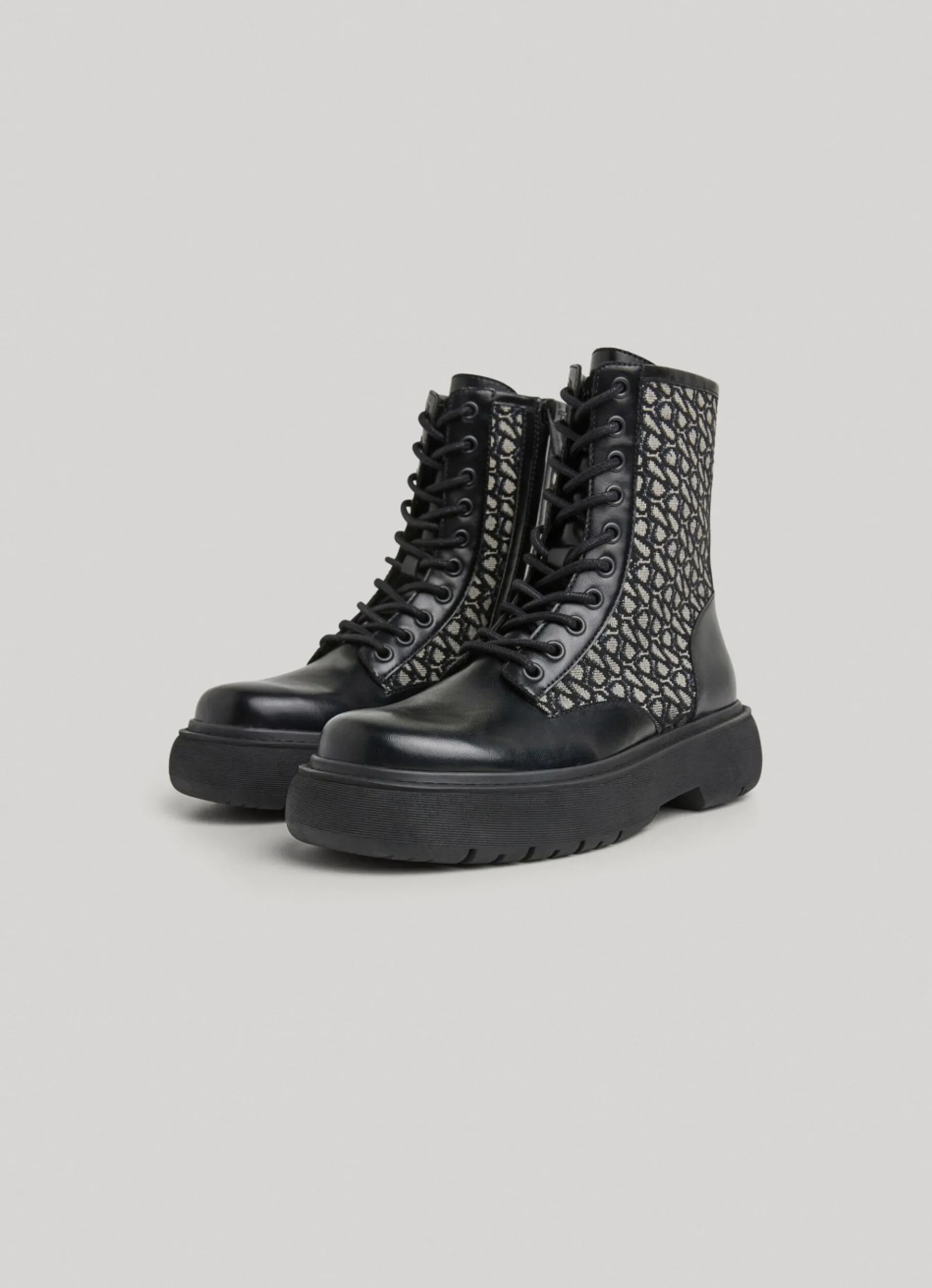 Women Pepe Jeans Jacquard Calf-Length Boots