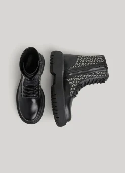 Women Pepe Jeans Jacquard Calf-Length Boots