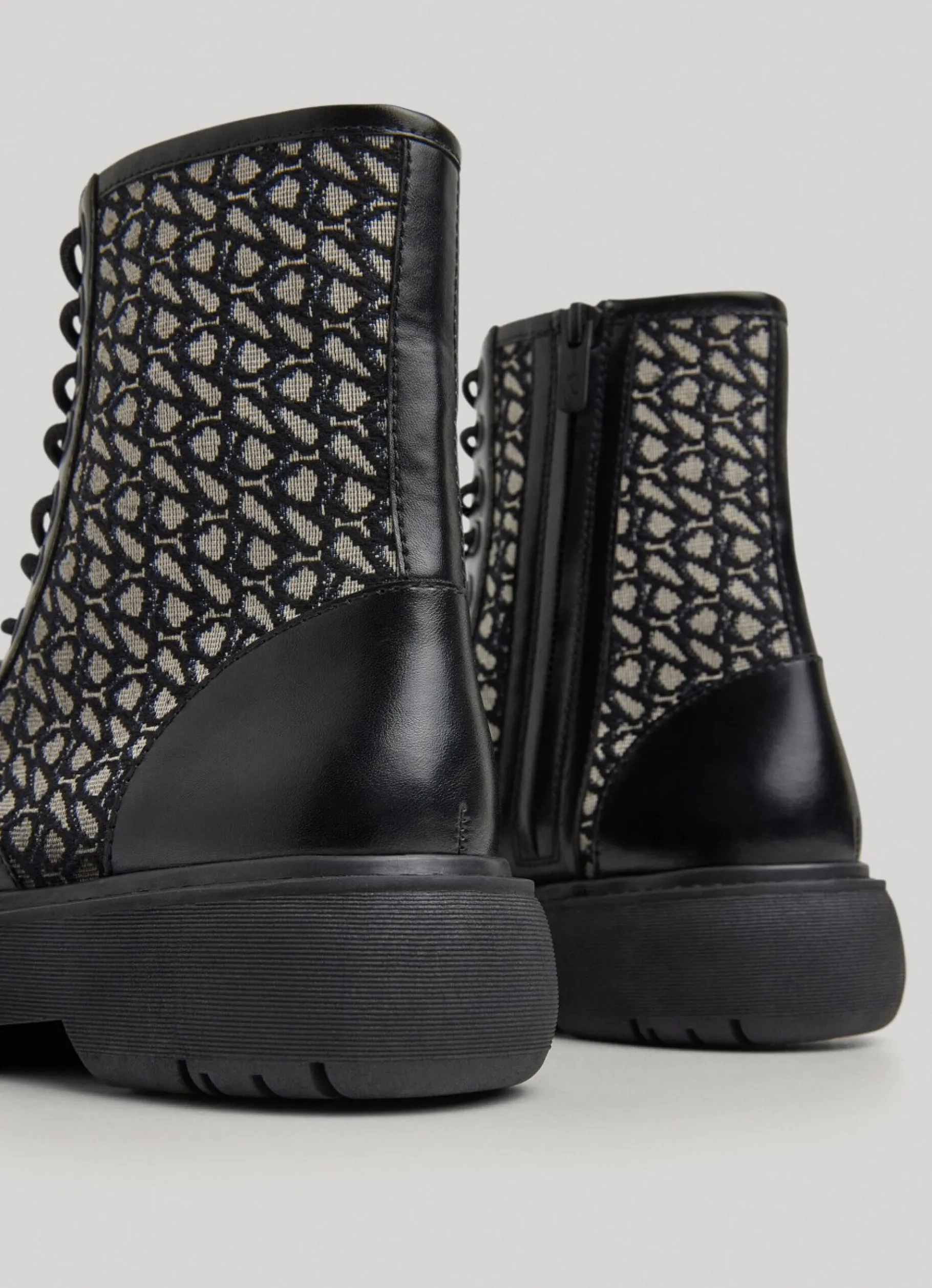 Women Pepe Jeans Jacquard Calf-Length Boots