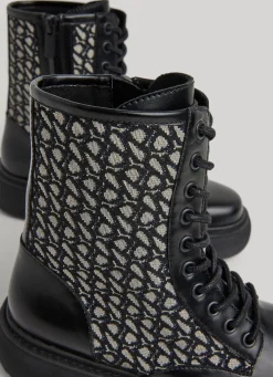 Women Pepe Jeans Jacquard Calf-Length Boots