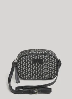 Women Pepe Jeans Jacquard Camera Crossbody Bag