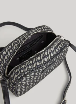 Women Pepe Jeans Jacquard Camera Crossbody Bag