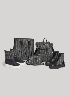 Women Pepe Jeans Jacquard Camera Crossbody Bag