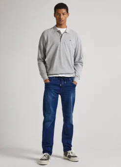 Men Pepe Jeans Jagger Slim Fit Mid-Rise Jeans