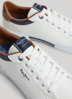Men Pepe Jeans Kenton Court Combined Sneakers