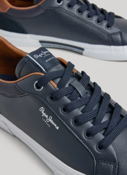 Men Pepe Jeans Kenton Court Combined Sneakers