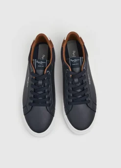 Men Pepe Jeans Kenton Court Combined Sneakers