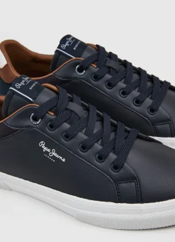 Men Pepe Jeans Kenton Court Combined Sneakers