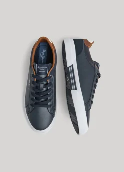 Men Pepe Jeans Kenton Court Combined Sneakers
