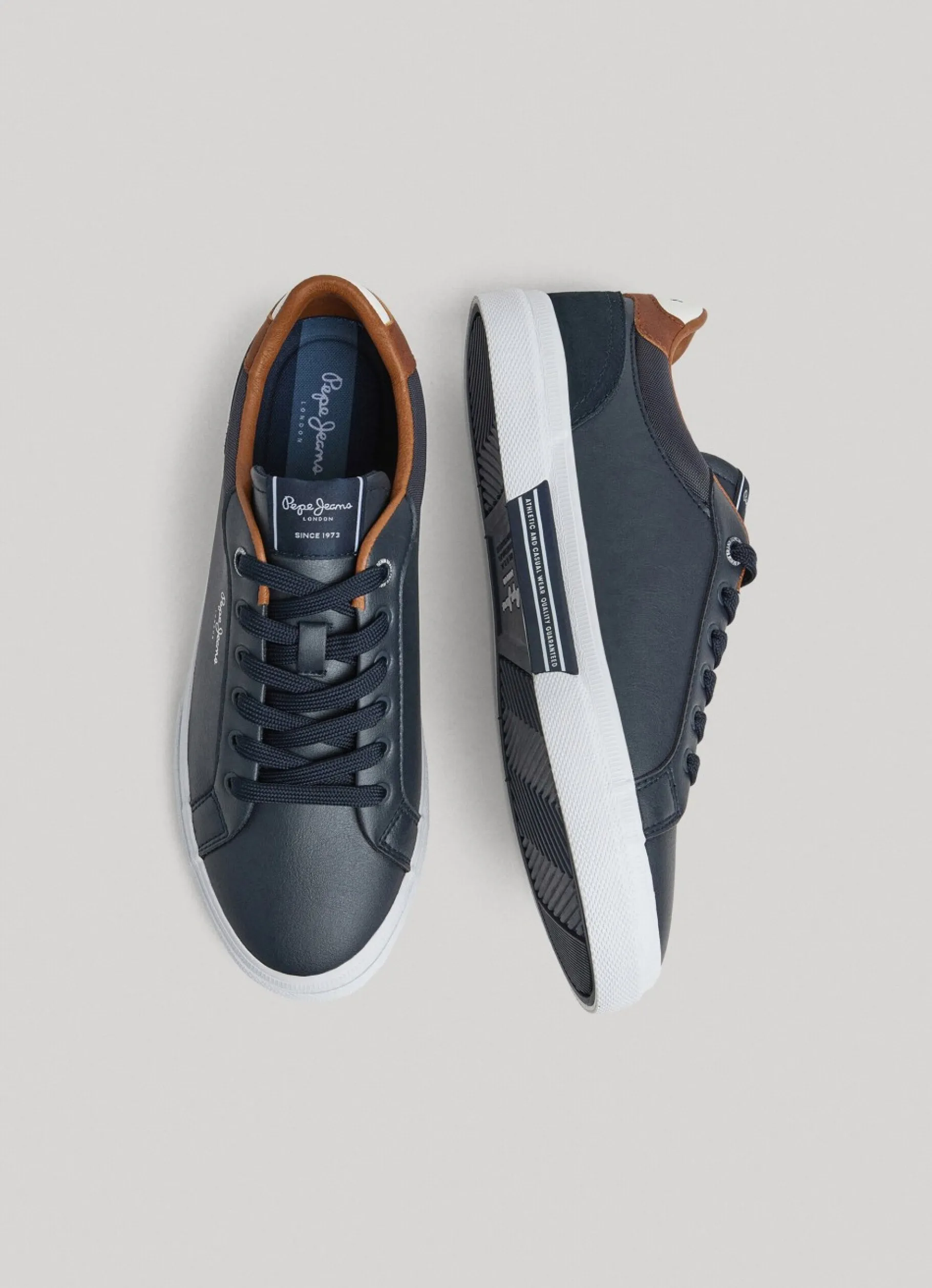 Men Pepe Jeans Kenton Court Combined Sneakers