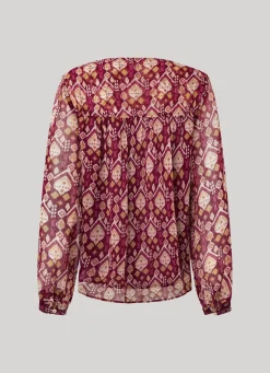 Women Pepe Jeans Keyhole Neckline Blouse