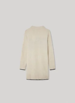 Girl Pepe Jeans Knit Dress With Embroidered Logo