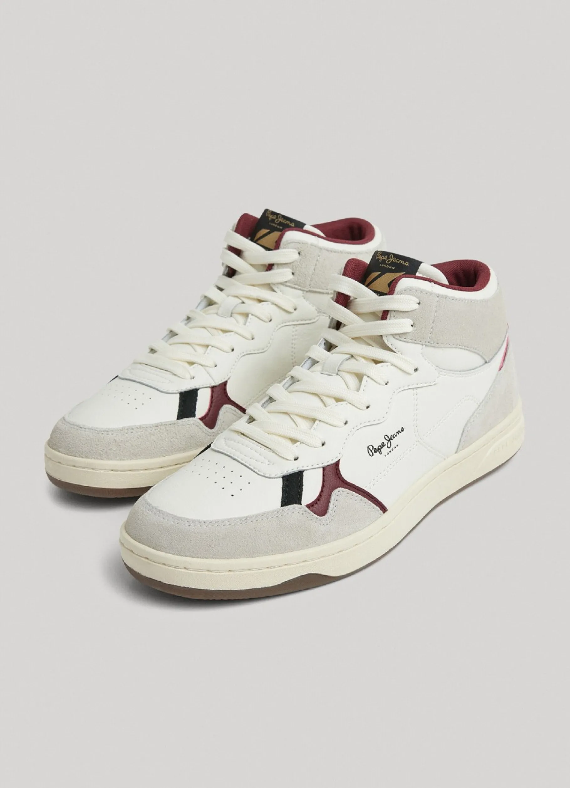 Men Pepe Jeans Kore Basket Retro Trainers