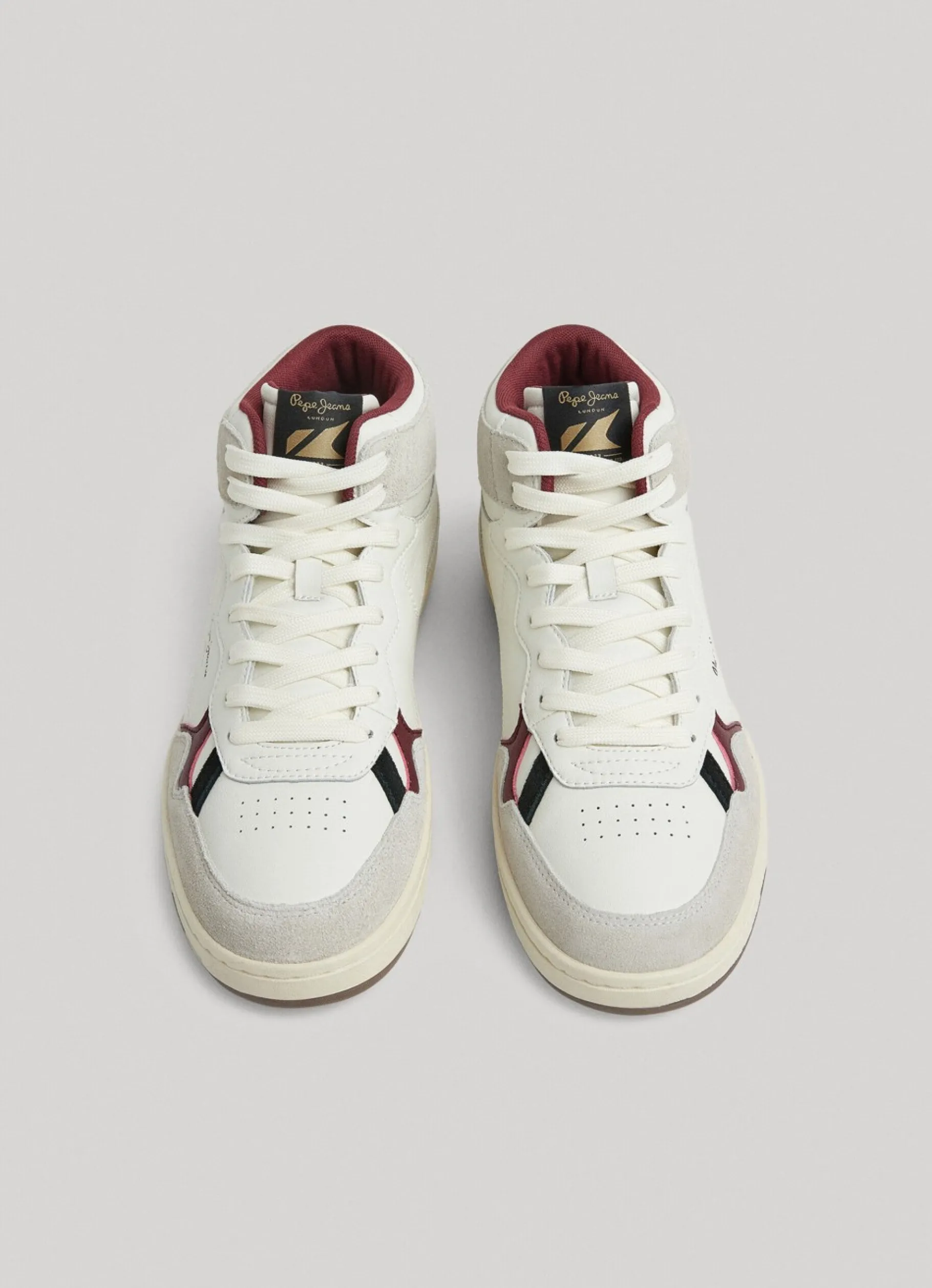 Men Pepe Jeans Kore Basket Retro Trainers