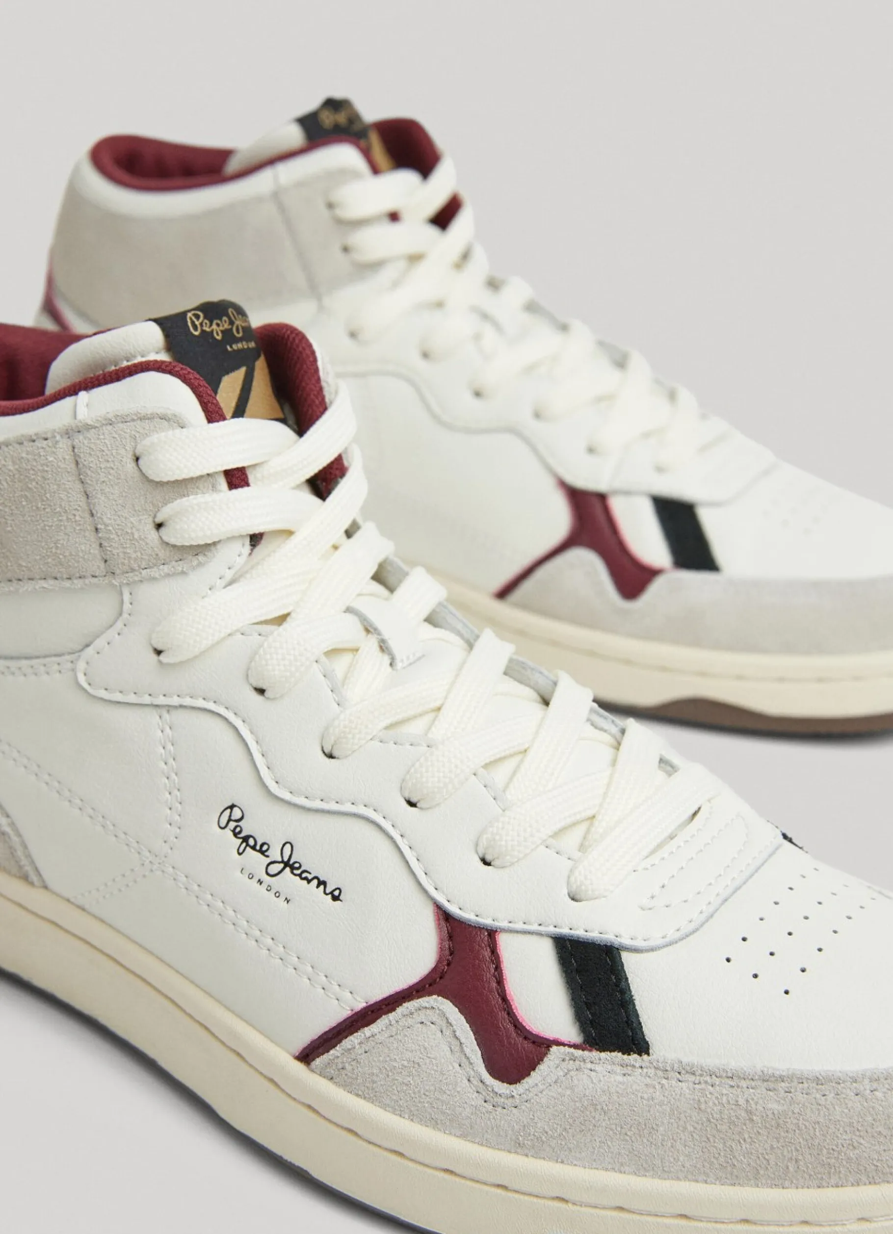Men Pepe Jeans Kore Basket Retro Trainers