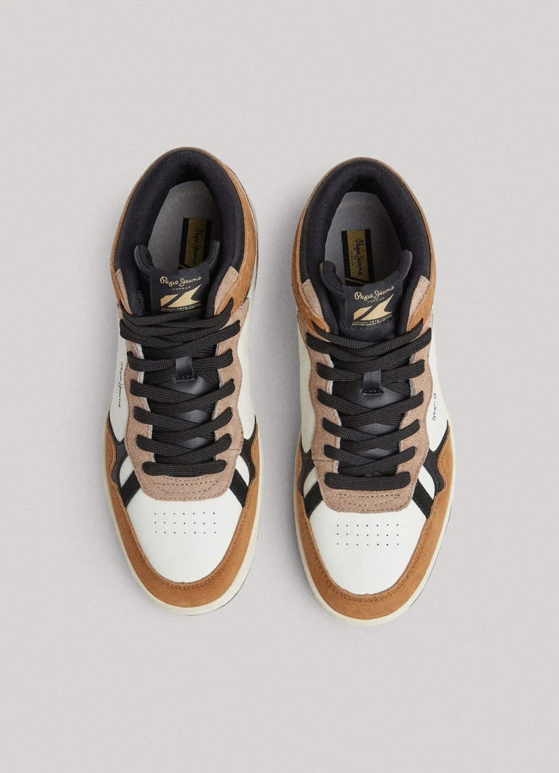 Men Pepe Jeans Kore Basket Retro Trainers
