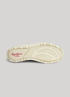 Women Pepe Jeans Kore Poppy Leather Trainers