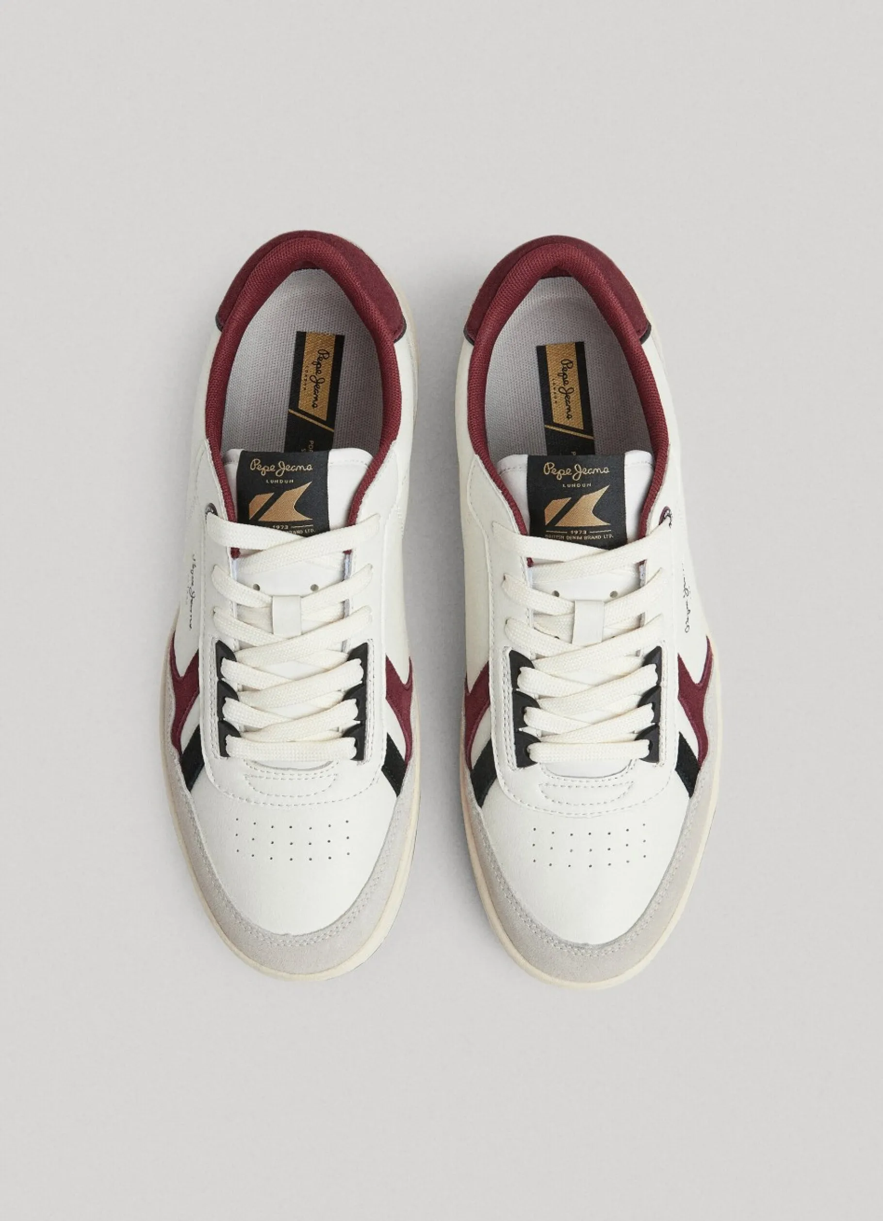 Men Pepe Jeans Kore Vintage Leather Trainers
