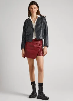 Women Pepe Jeans Lamb Nappa Skort