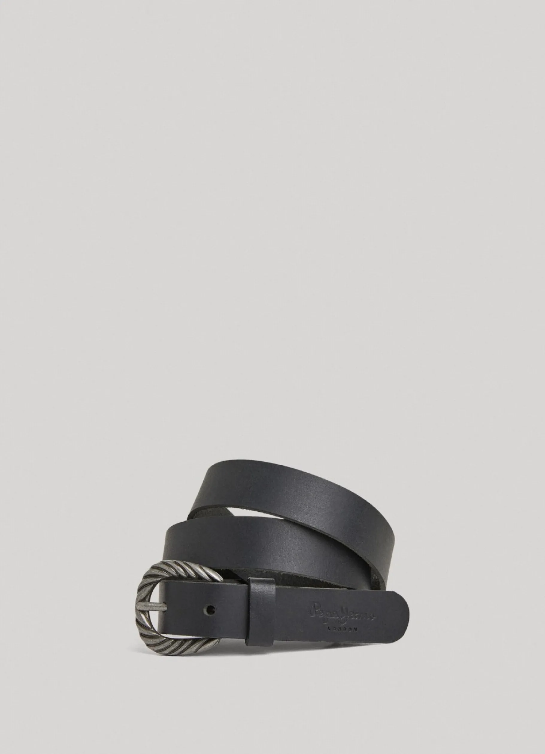 Women Pepe Jeans Leather Belt With Metal Buckle