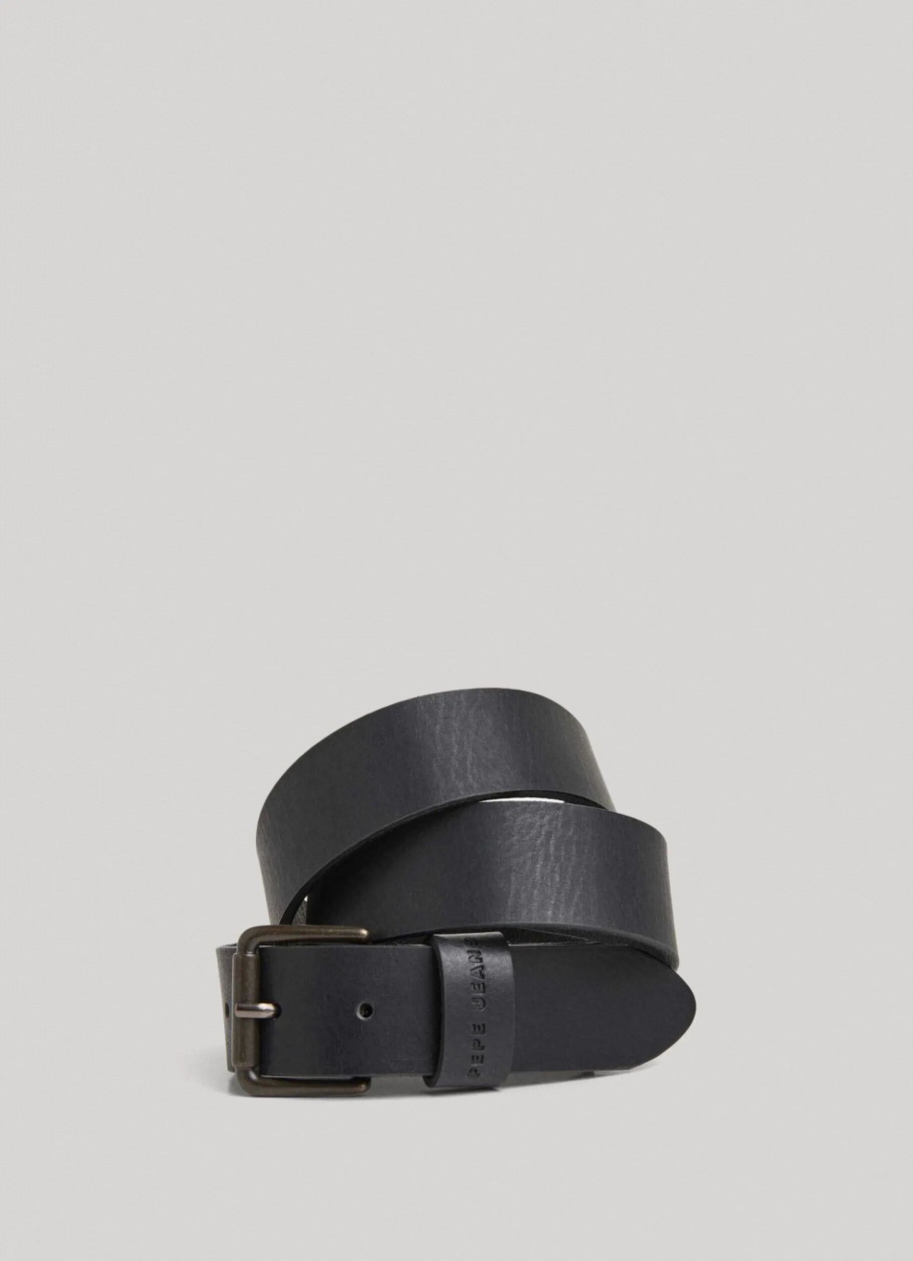 Men Pepe Jeans Leather Belt With Metal Buckle