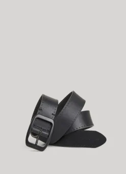 Men Pepe Jeans Leather Belt With Square Buckle