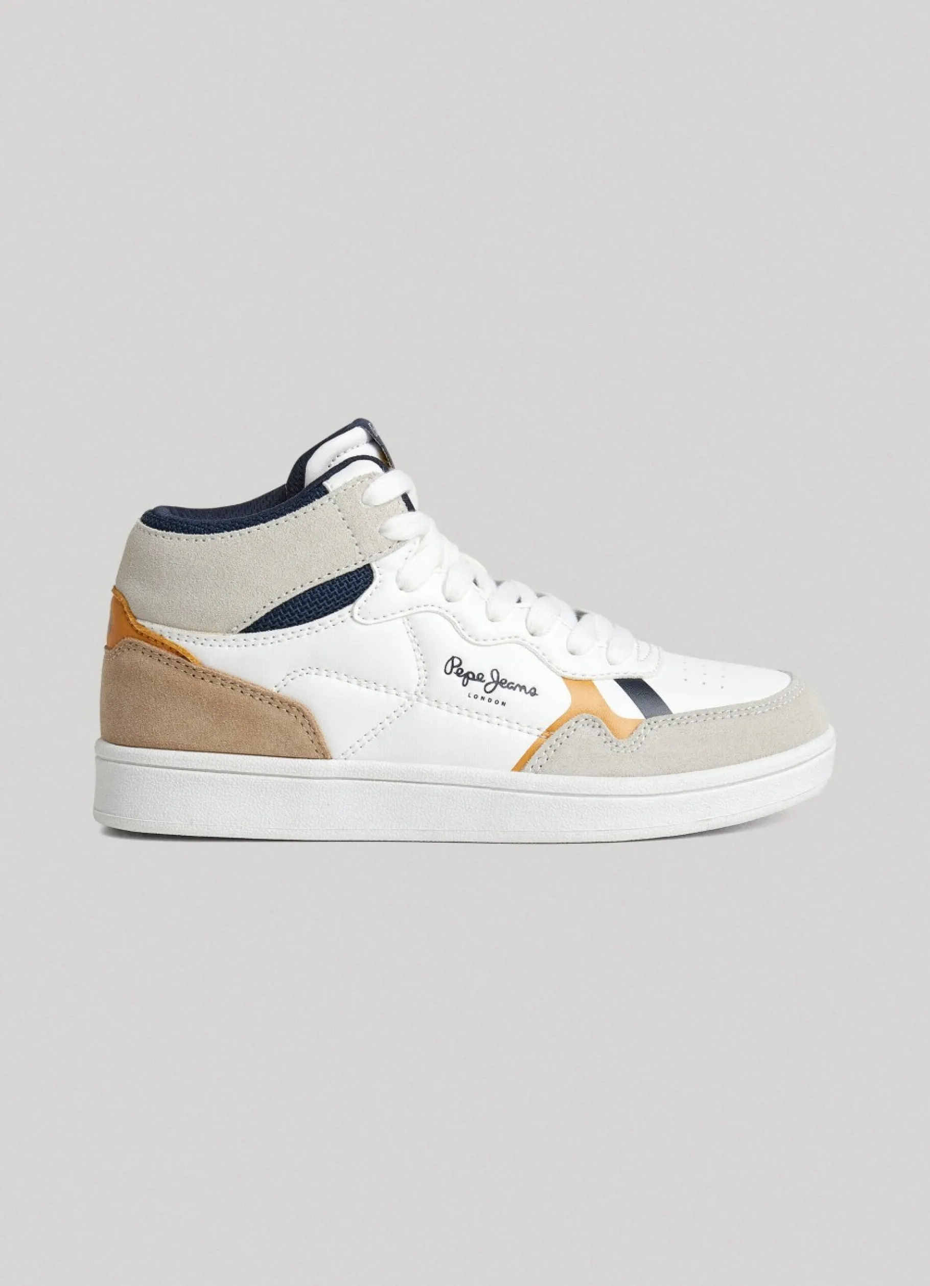 Boy Pepe Jeans Leather Player Britboot Trainers