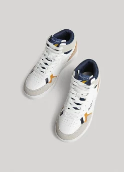 Boy Pepe Jeans Leather Player Britboot Trainers
