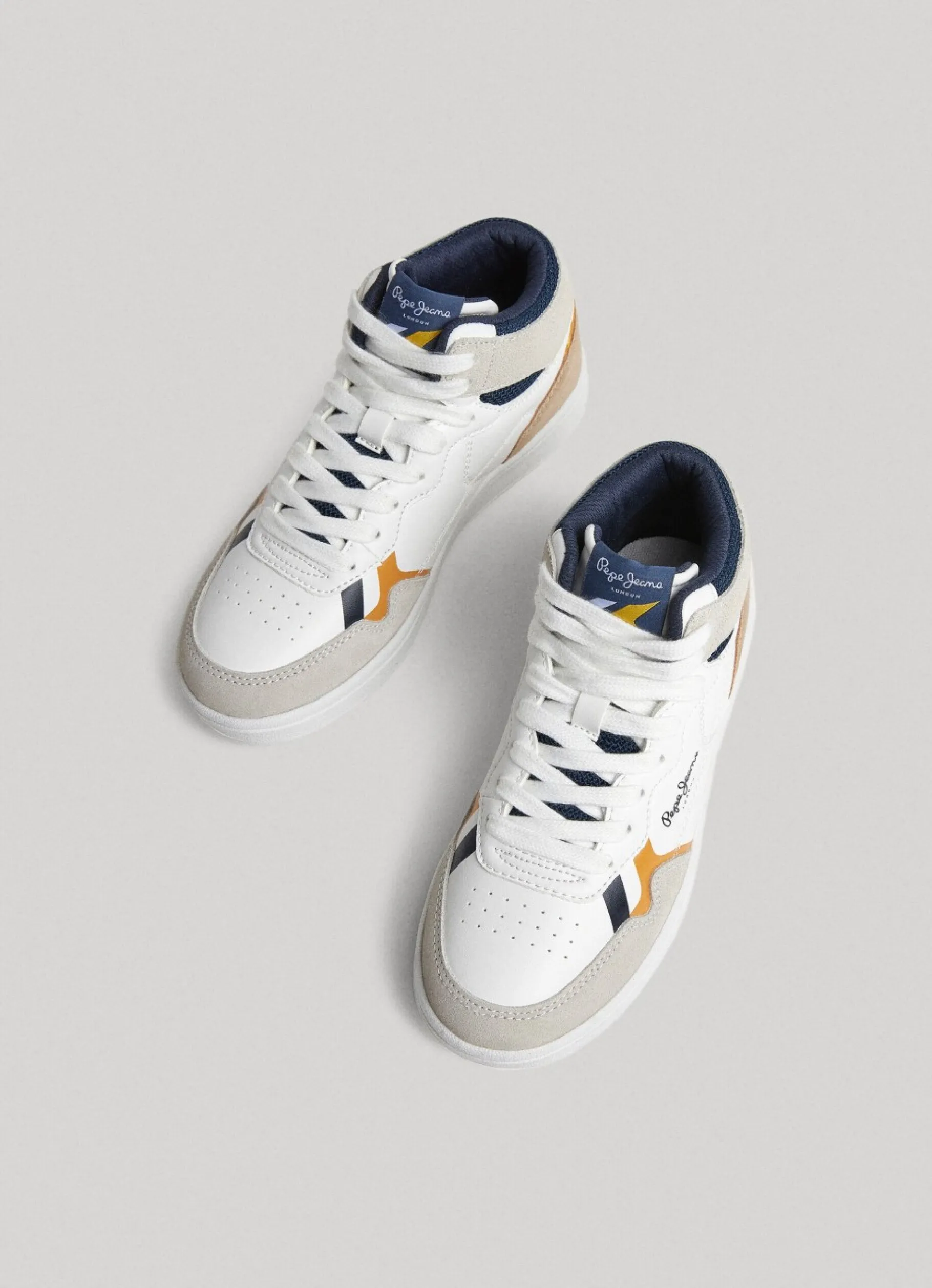 Boy Pepe Jeans Leather Player Britboot Trainers