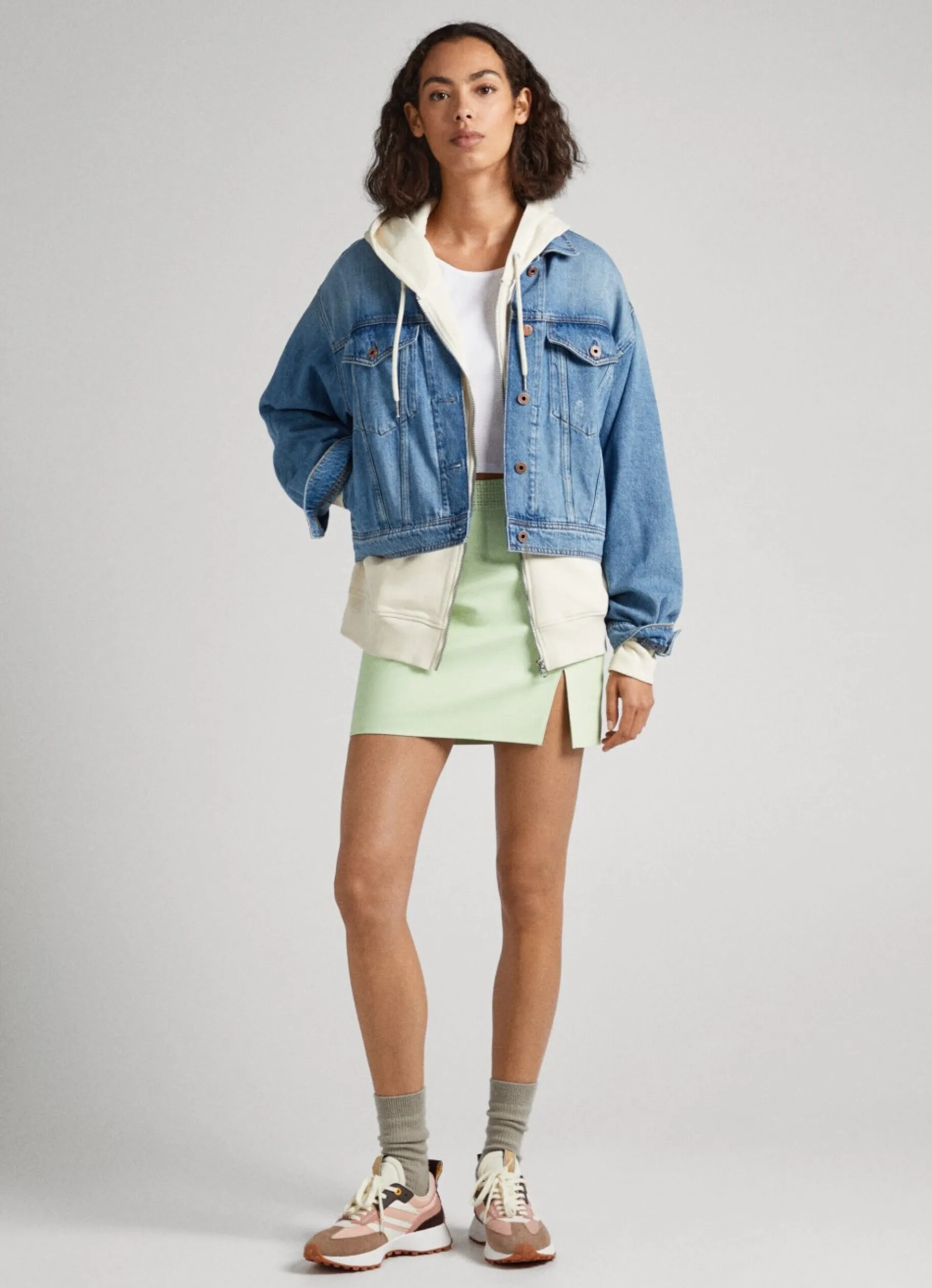 Women Pepe Jeans Leather-Effect Skirt